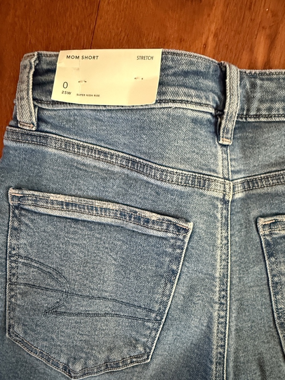 NWT AE Mom Short super high rise denim jean shorts